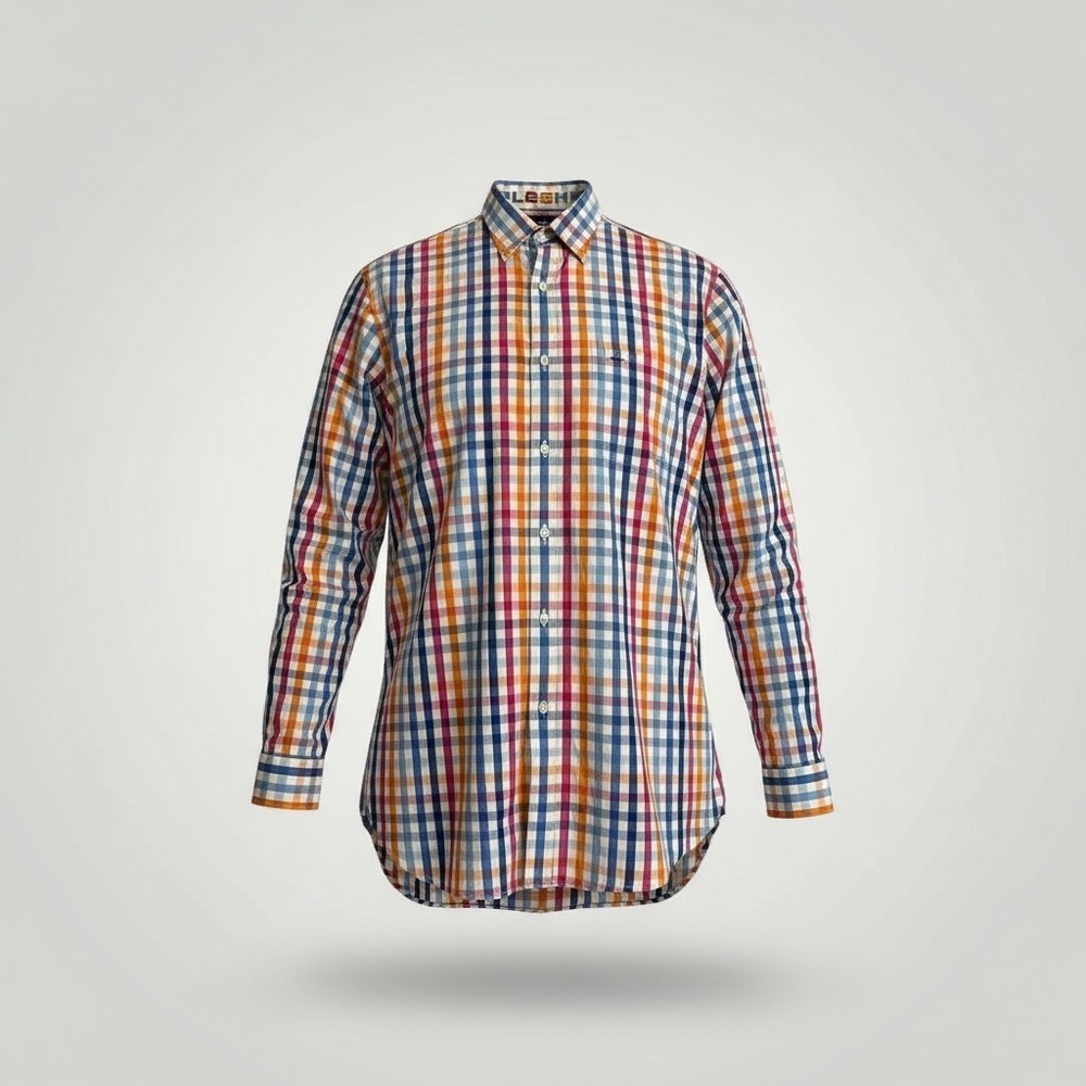 Paul & Shark Yachting Button Down Shirt Men 3XT Check Italian Luxury Sailing